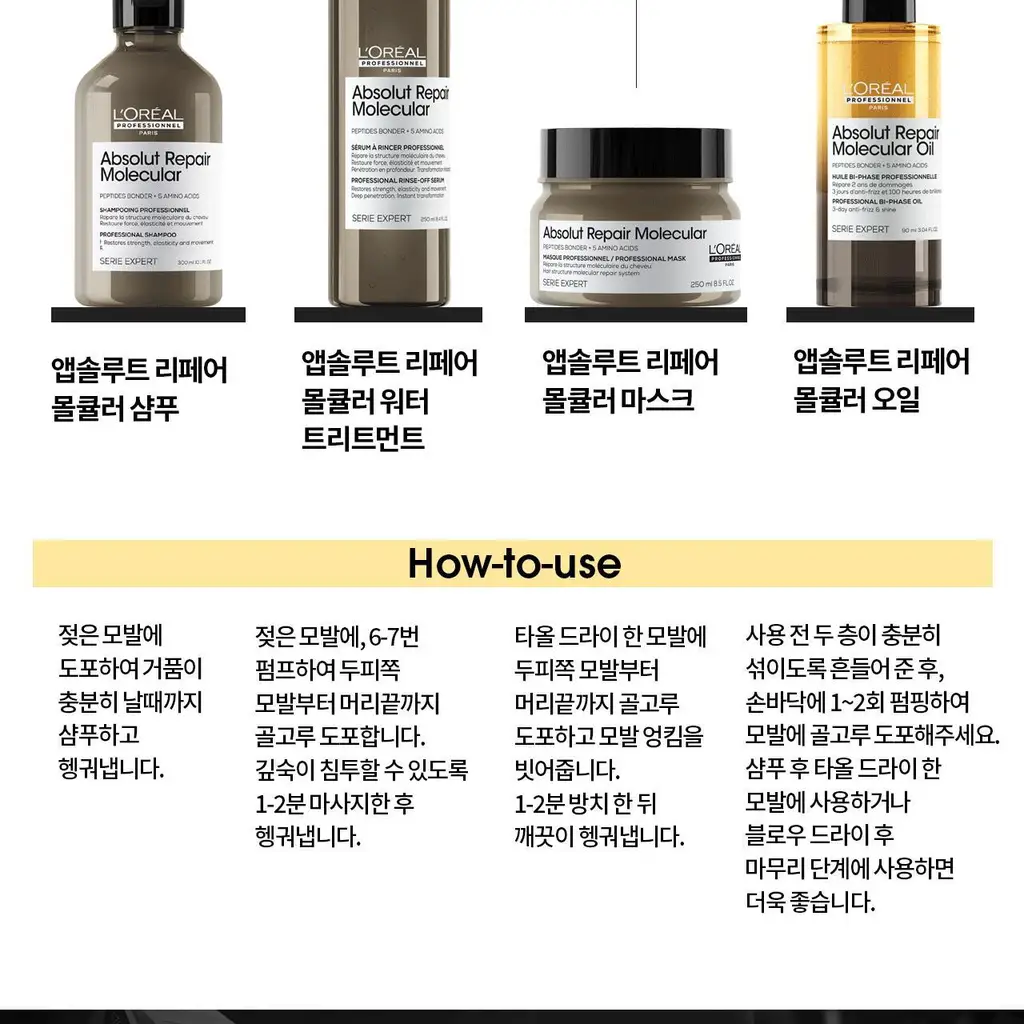 [NEW] 로레알 프로페셔널 앱솔루트 리페어 몰큘러 오일 90ml 상세페이지 13